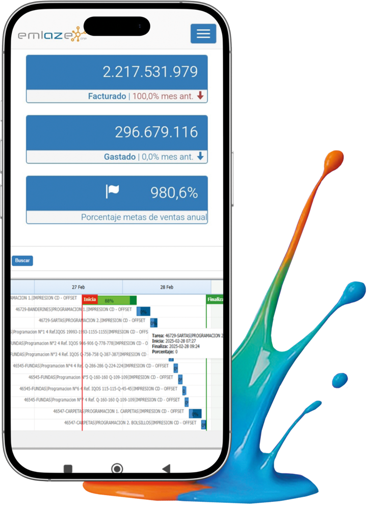 Ilustración de Emlaze ERP