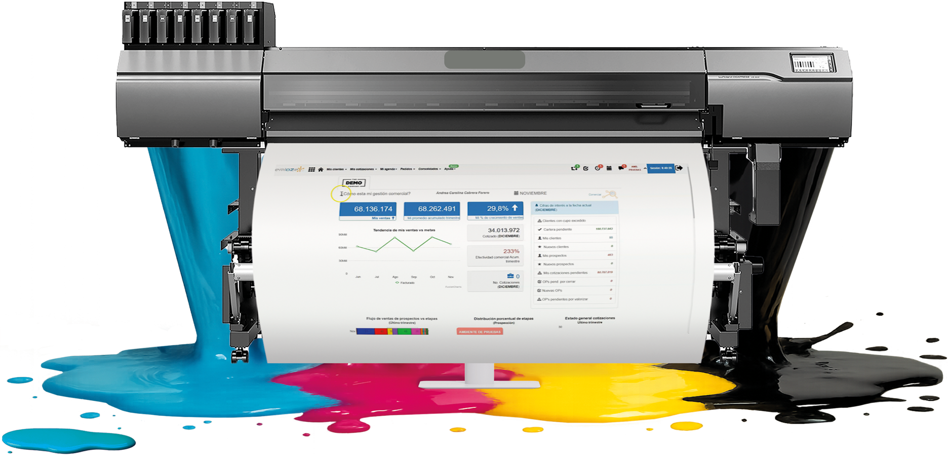 Impresora Emlaze ERP Versión desktop